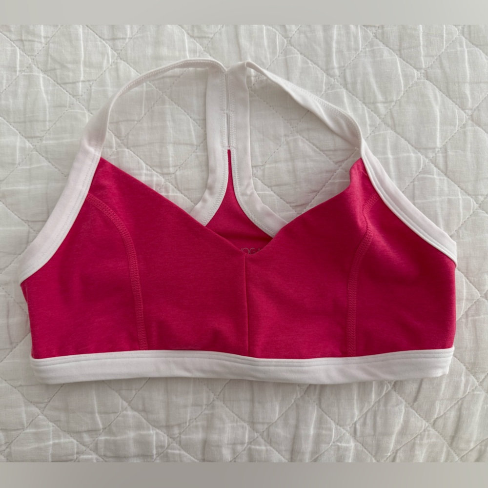 Beyond yoga space dye bra in vivid pink